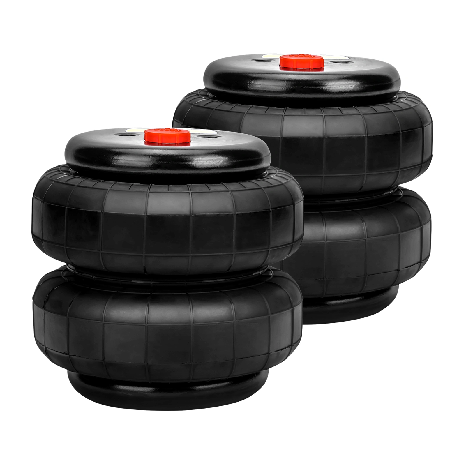2 Pack Heavy Duty Air Ride Suspension Bag 2500 lb Capacity 1/2" NPT Single Port