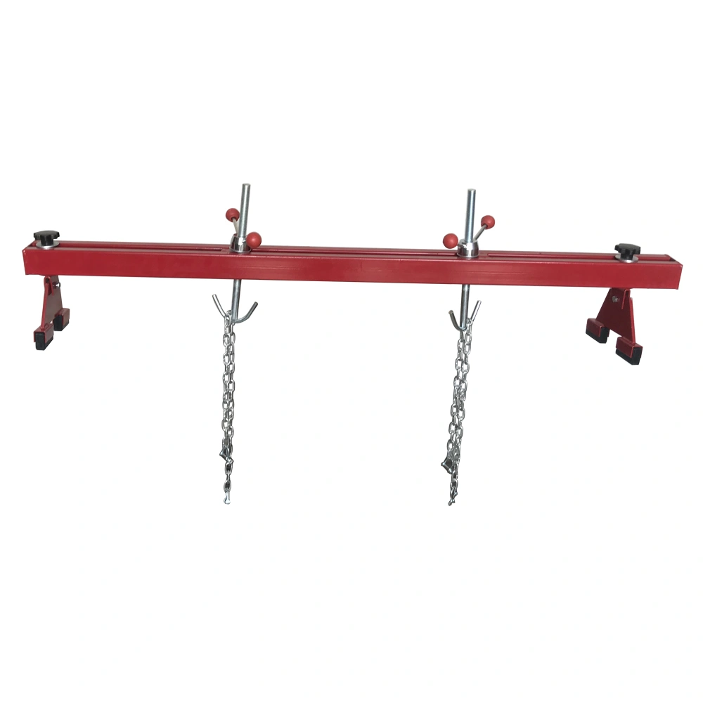 Engine Load Leveler Support Bar with Dual Hook, 1100lb Capacity, Red