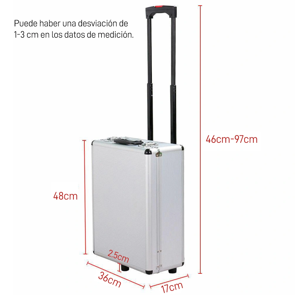 799pcs Aluminum Tool Set in Trolley Case, Silver Finish, Complete Mechanic Wrench & Socket Kit with Organizer view 13