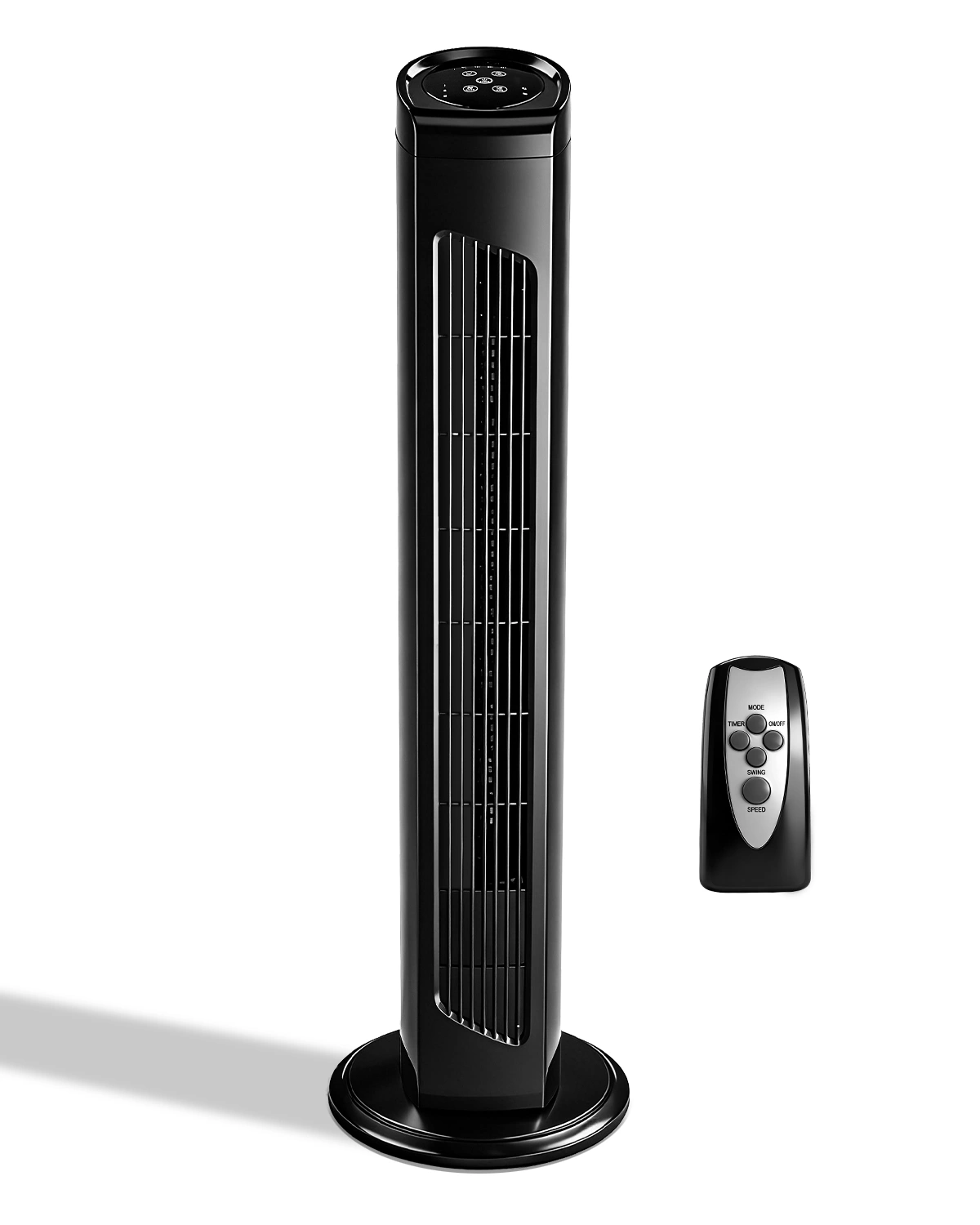 US Standard RTW-AR Tower Fan 32 Inch, 110V 45W Column Fan with Remote & Touch Control, Black, 3 Speeds, 3 Wind Modes, Oscillating, 7.5H Timer, Copper Motor for Home view 3