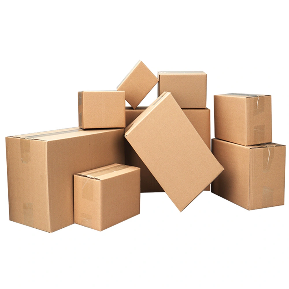 100 Pack Corrugated Cardboard Boxes 6x4x4 Inches 15.2x10x10cm Yellow Mailer Shipping Boxes