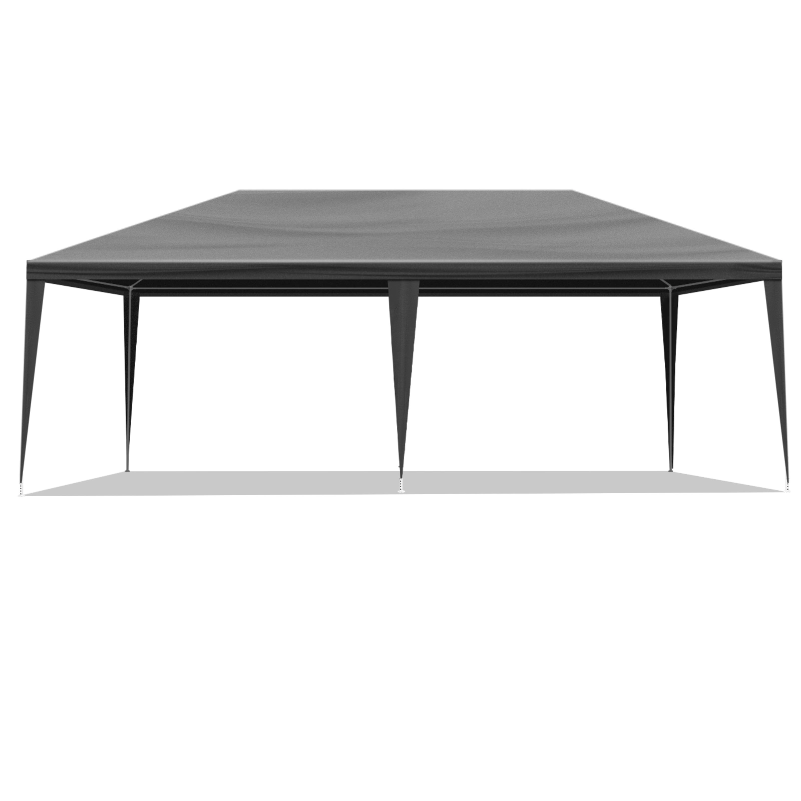 10x20 Outdoor Party Tent with 6 Removable Sidewalls - Waterproof Gazebo Canopy for Patio Wedding Event, Black view 3