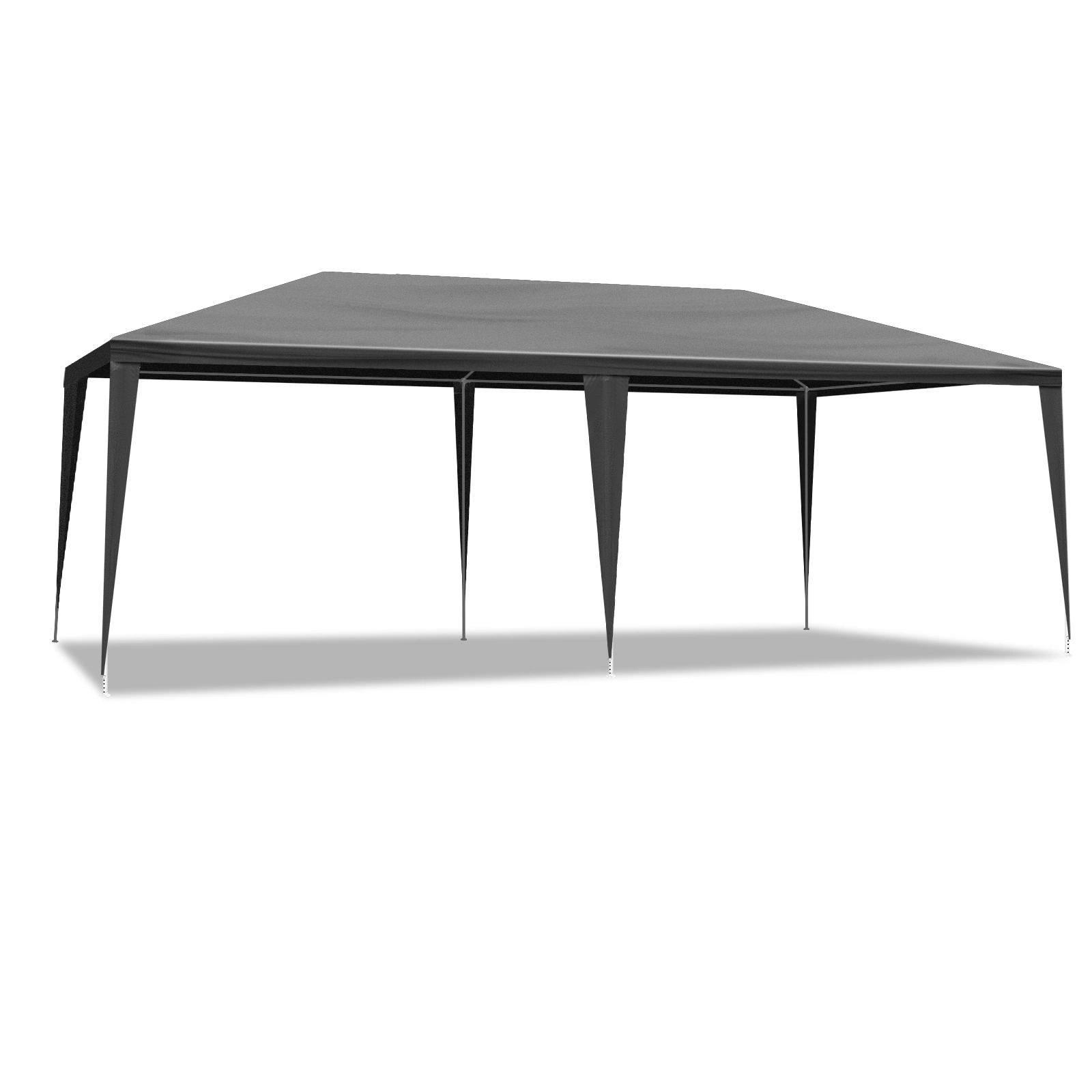 10x20 Outdoor Party Tent with 6 Removable Sidewalls - Waterproof Gazebo Canopy for Patio Wedding Event, Black view 4