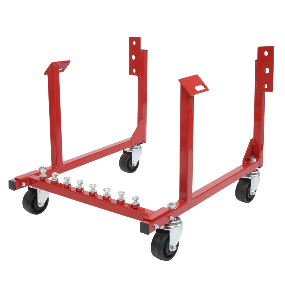 1000lb Auto Engine Cradle Stand for Chevrolet Chevy V8 Engines Red Heavy Duty