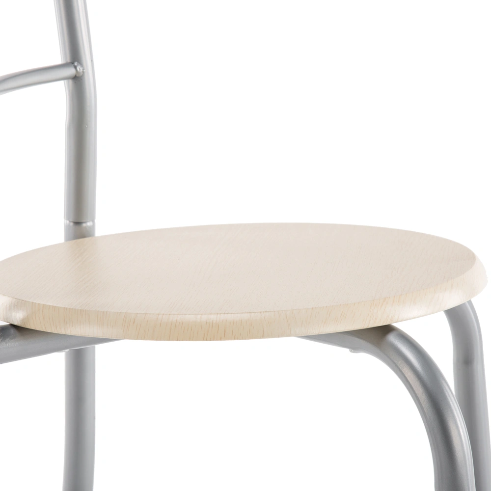 Natural PVC Dining Set, 1 Breakfast Table & 2 Chairs, Outdoor Patio Table Set view 6