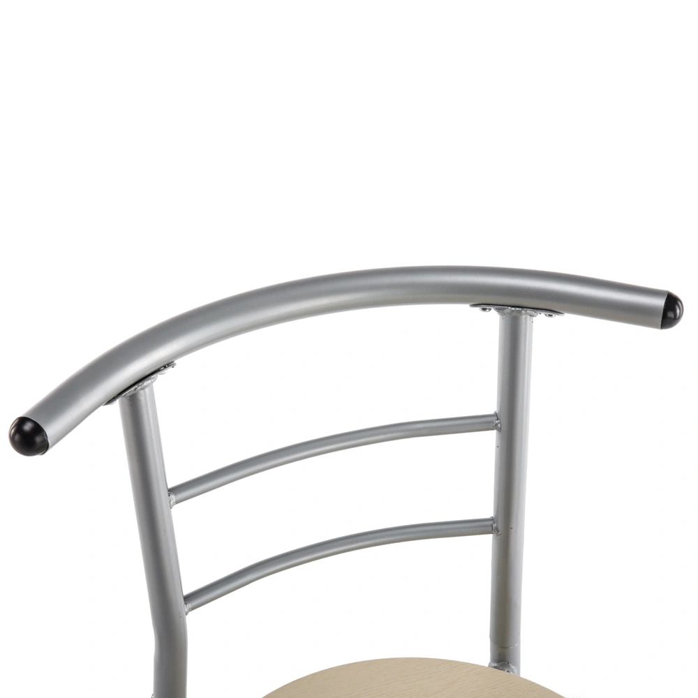 Natural PVC Dining Set, 1 Breakfast Table & 2 Chairs, Outdoor Patio Table Set view 8