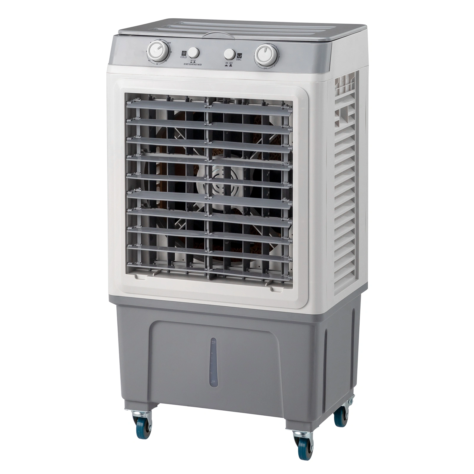 3-in-1 Portable Evaporative Cooler, 2353 CFM Personal Air Conditioner, 7.9 Gal Tank, 4 Ice Packs, Casters, White Manual Control view 10