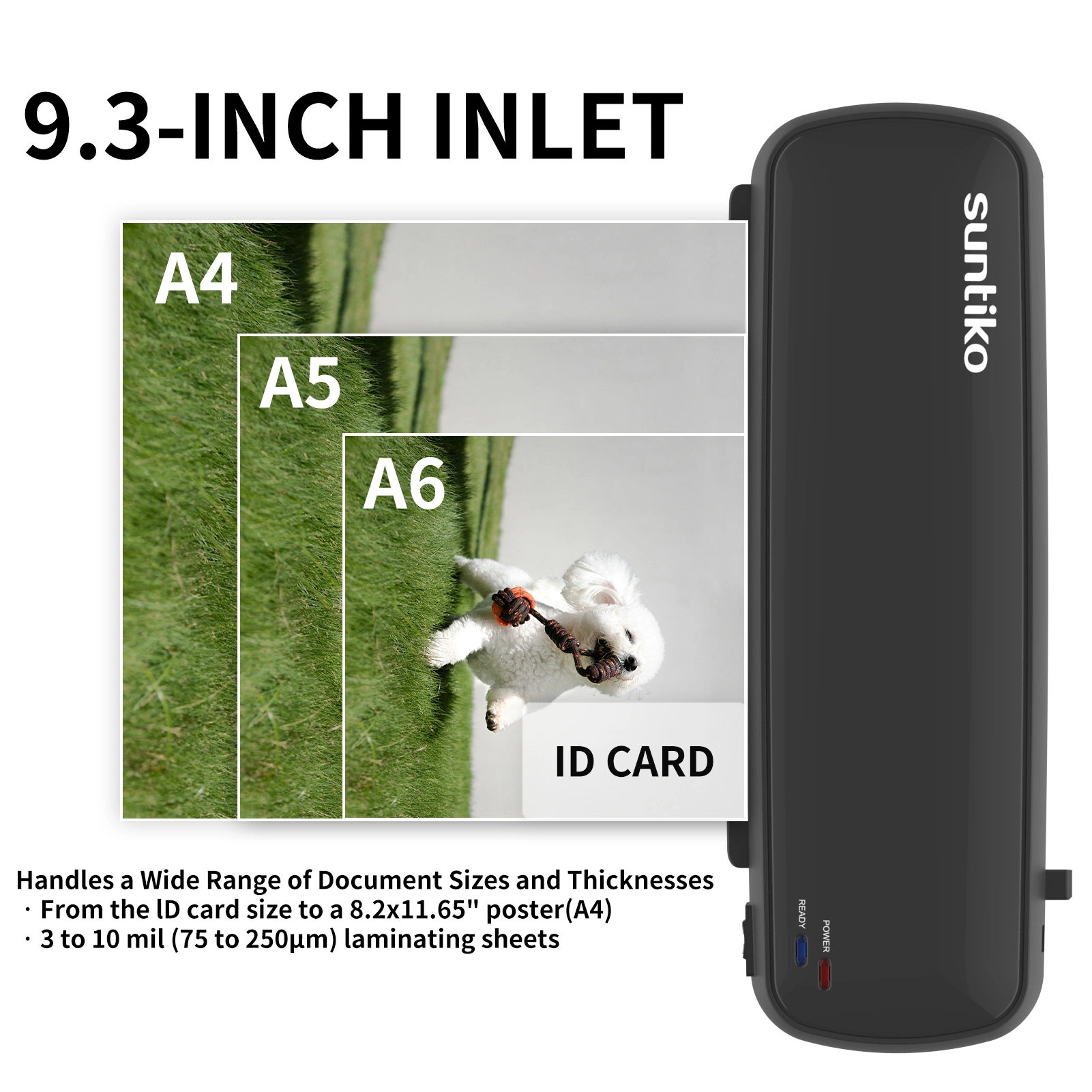 4-in-1 Laminator Machine, Quick Warm-Up, Fast Laminating for Documents & Photos, Long-Lasting Color Preservation, Home Office School, FBA view 3