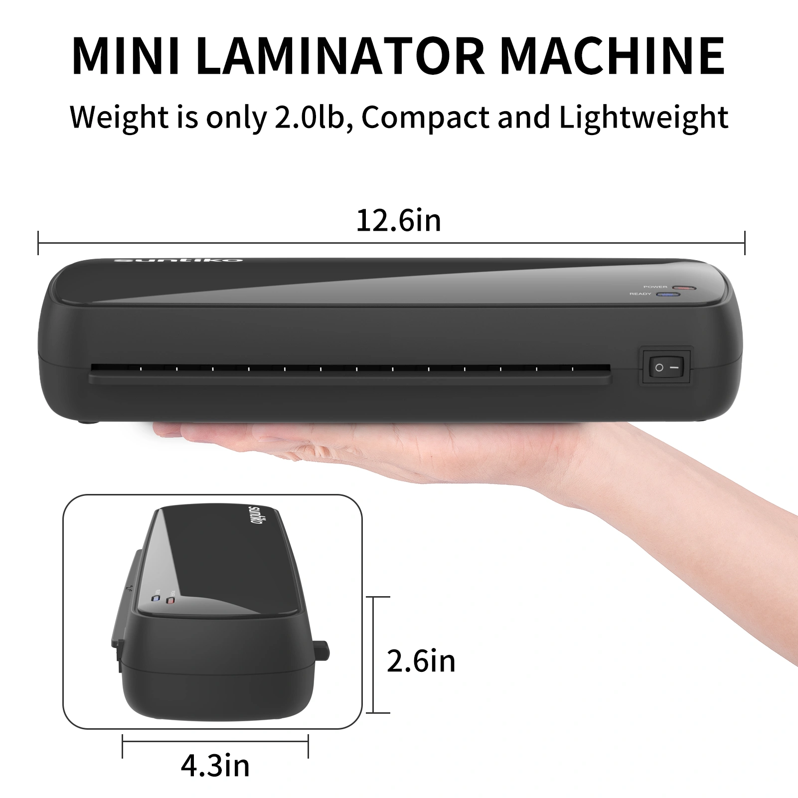 4-in-1 Laminator Machine, Quick Warm-Up, Fast Laminating for Documents & Photos, Long-Lasting Color Preservation, Home Office School, FBA view 4