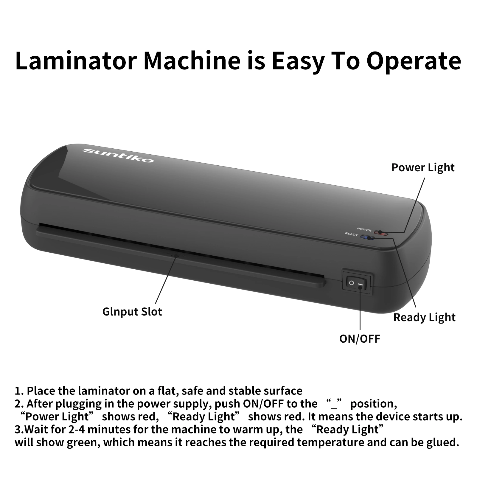 4-in-1 Laminator Machine, Quick Warm-Up, Fast Laminating for Documents & Photos, Long-Lasting Color Preservation, Home Office School, FBA view 5