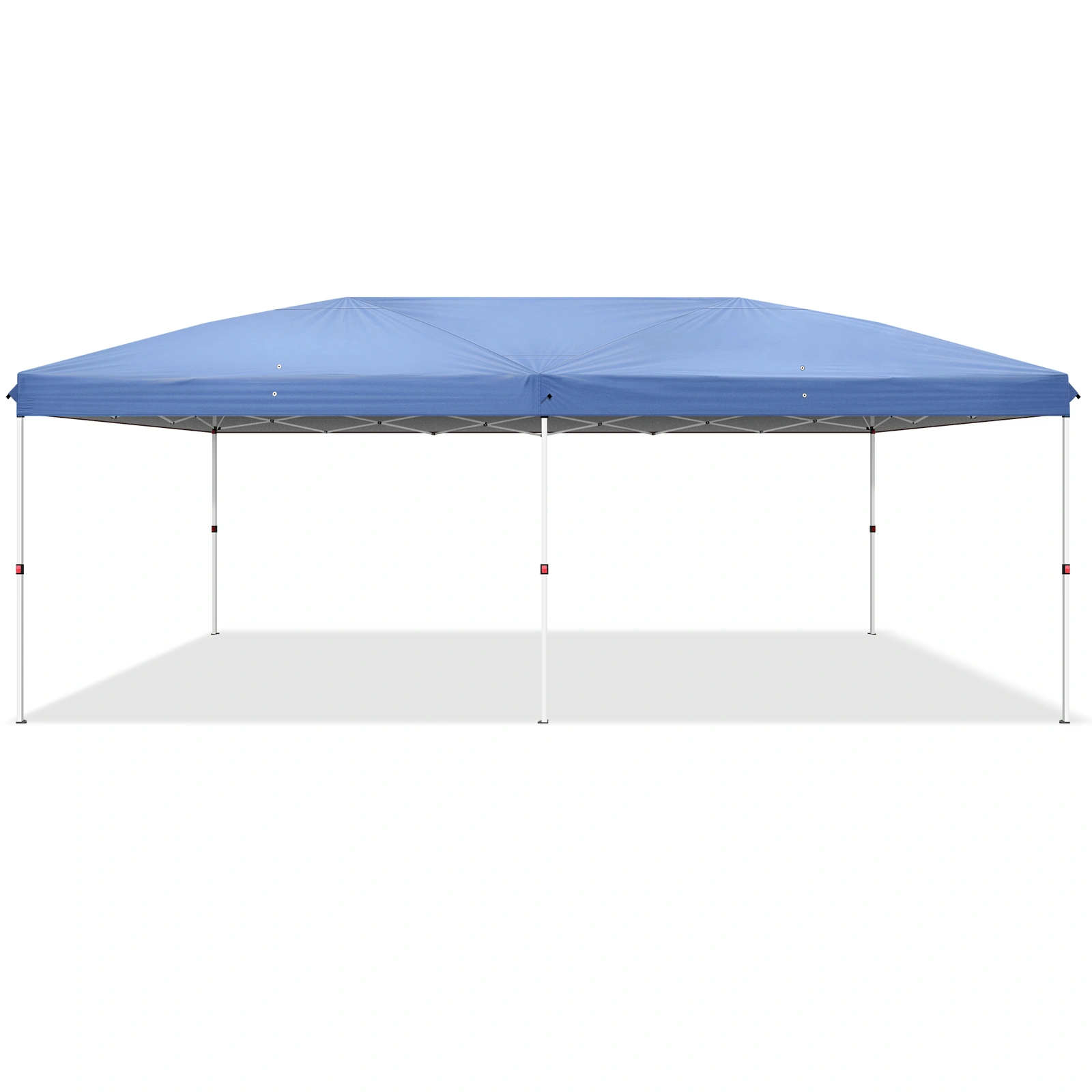 10x20 ft Blue Pop Up Canopy Tent, Instant Folding Shelter 6 Mesh Panels 2 Doors 4 Windows, Powder Coated Iron Frame, 210D Oxford Fabric Outdoor Canopy with Carry Bag, No Sandbags view 18