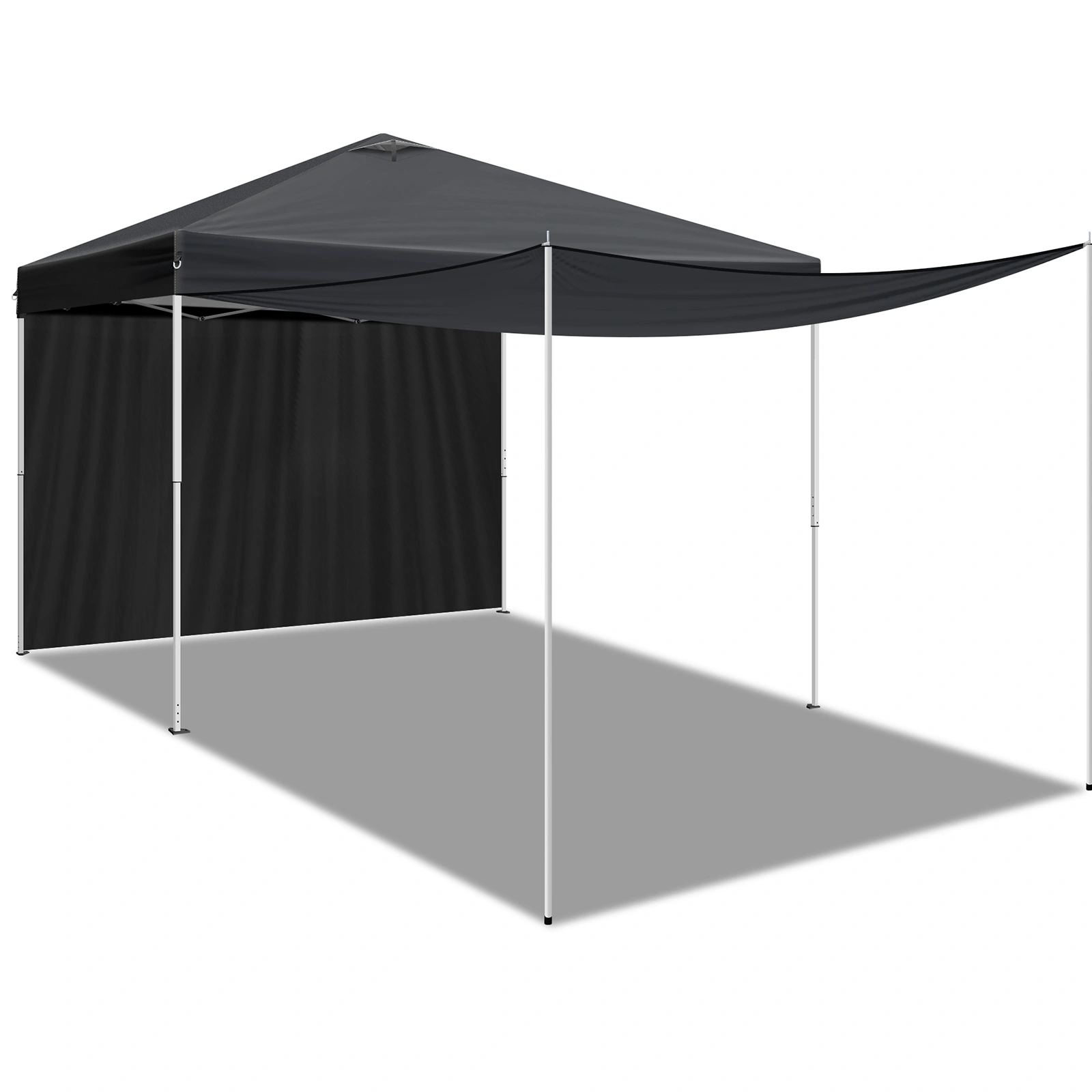10x10FT Pop Up Canopy Tent with 2 Sidewalls, Outdoor Event Shelter Canopy for Parties, Beach, Market, Camping view 4