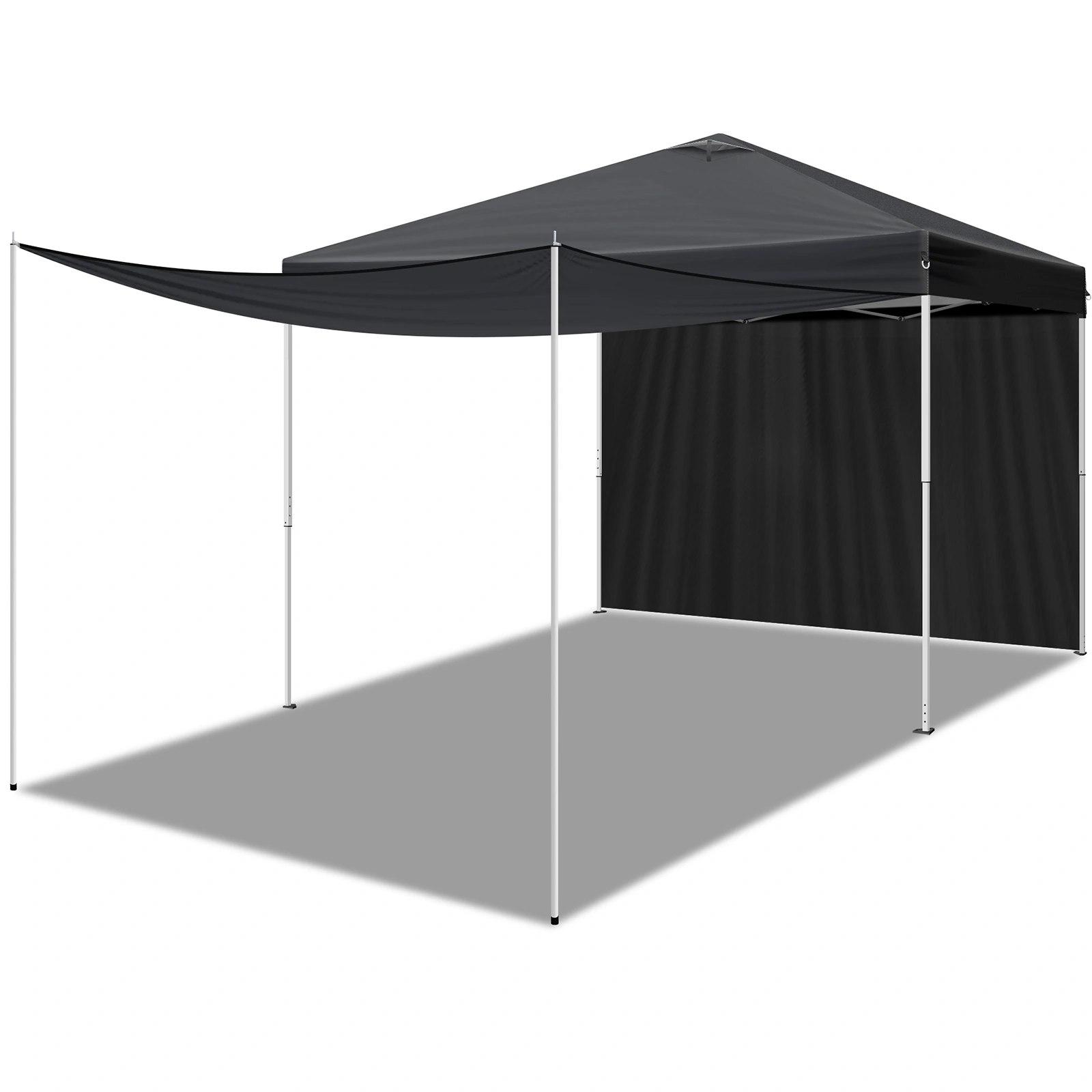 10x10FT Pop Up Canopy Tent with 2 Sidewalls, Outdoor Event Shelter Canopy for Parties, Beach, Market, Camping view 5