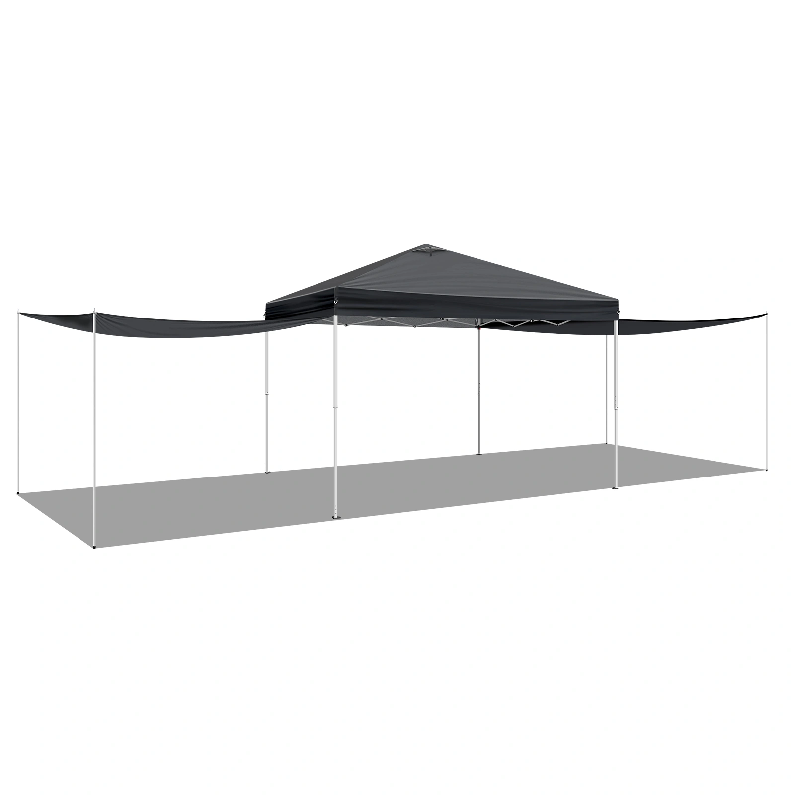 10x10FT Pop Up Canopy Tent with 2 Sidewalls, Outdoor Event Shelter Canopy for Parties, Beach, Market, Camping view 6