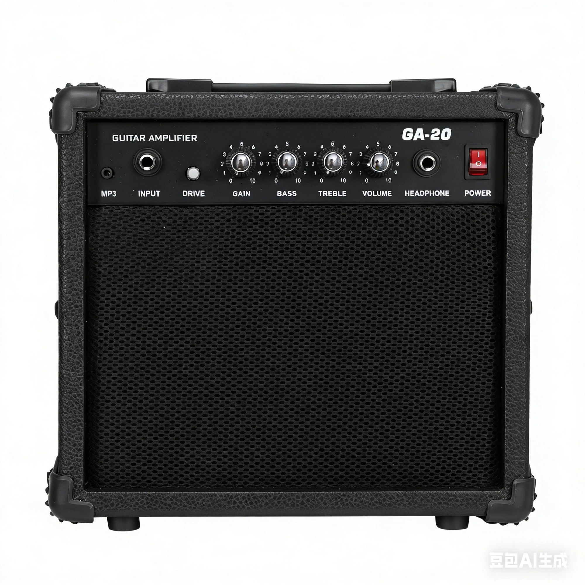 20W Electric Guitar Amplifier, 1x8 Speaker, Overdrive & Clean Channel, Built-in Tuner, Portable Practice Amp for Guitarists