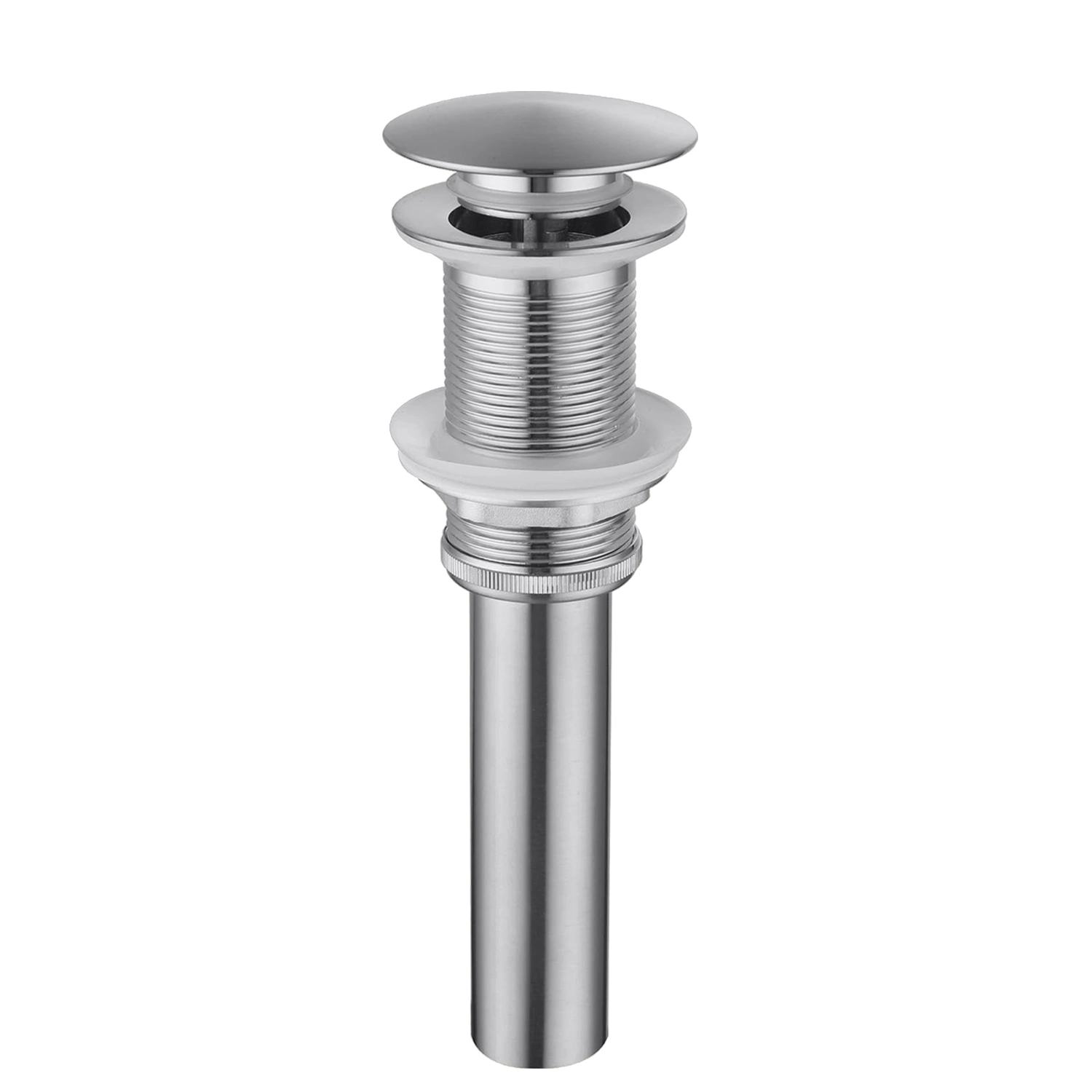304 Stainless Steel Bathroom Sink Drain Stopper, Pop Up Lavatory Vanity Drain without Overflow